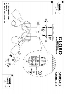 Потолочная люстра Gillian 54983-4D