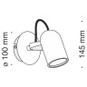 Спот Alcor SP311-CW-01-N