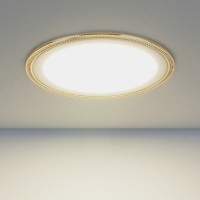 Точечный светильник  DLR006 12W 4200K PS/G перламутровый серебро/золото