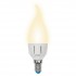 Лампочка светодиодная  LED-CW37 7W/WW/E14/FR PLP01WH картон