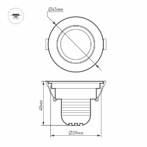 Точечный светильник LTM 015398