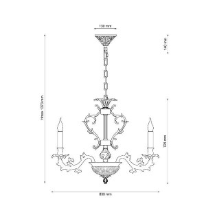 Подвесная люстра Firenze FIRENZE 1780.15.3 antique gold
