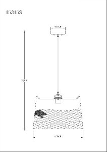 Подвесной светильник Becca 15315S