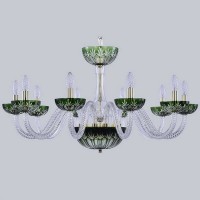 Подвесная люстра 1308 1308/10/300 G Cl/Clear-Green/H-1I