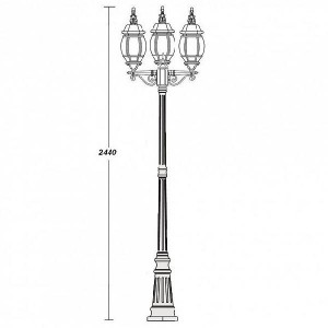 Наземный фонарь 83409L B Gb