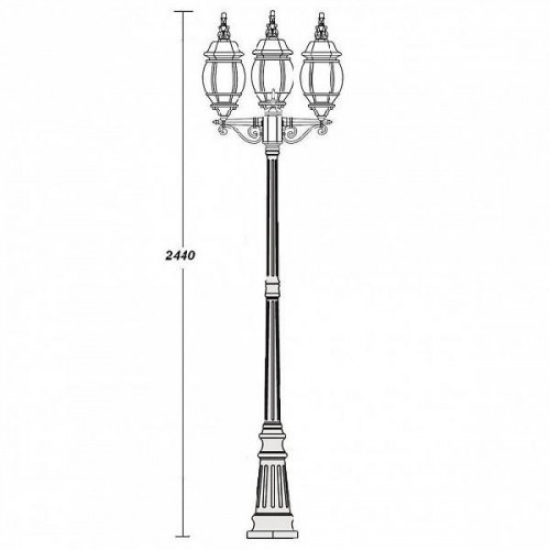Наземный фонарь  83409L B Gb