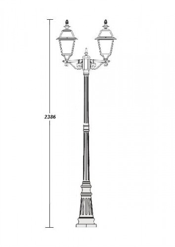 Наземный фонарь  91109L fl A Bl
