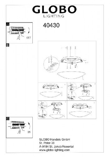 Потолочный светильник Inka 40430