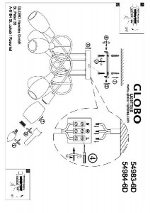 Потолочная люстра Gillian 54983-6D