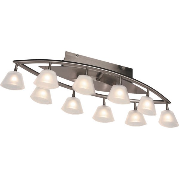 Потолочная люстра P-799 P-799/10 satin chrome Потолочная люстра P-799 P-799/10 satin chrome
