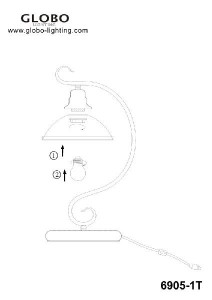 Интерьерная настольная лампа Sassari 6905-1T