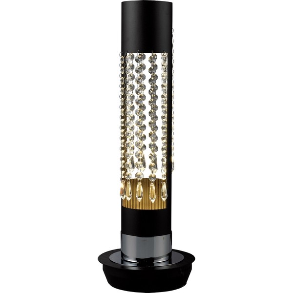Интерьерная настольная лампа 6016 6016/1 black + white crystal Интерьерная настольная лампа 6016 6016/1 black + white crystal