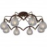 Потолочная люстра 407 407-08-53ABWBB antique brass + walnut
