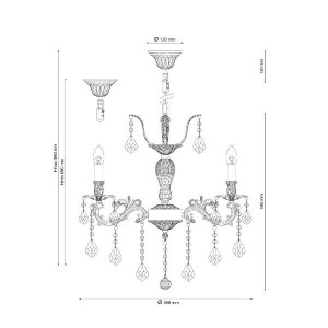 Подвесная люстра Barletta BARLETTA 122.6 antique