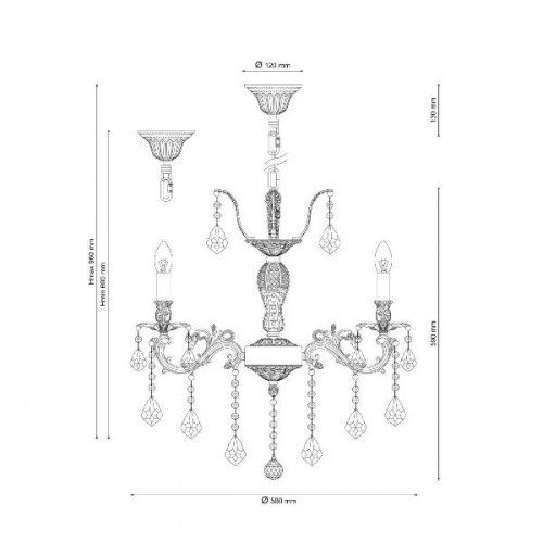 Подвесная люстра Barletta BARLETTA 122.6 antique