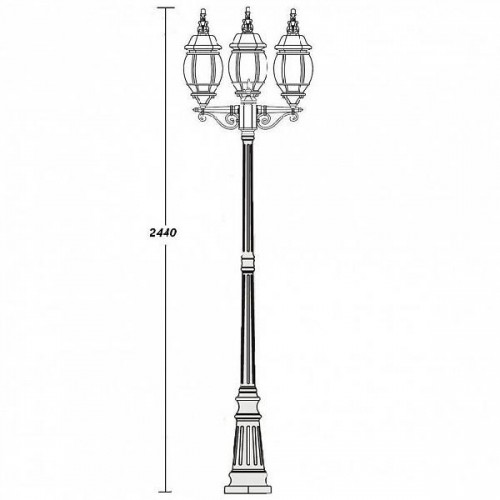 Наземный фонарь  83409L B W