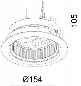 Точечный светильник Tura 850104