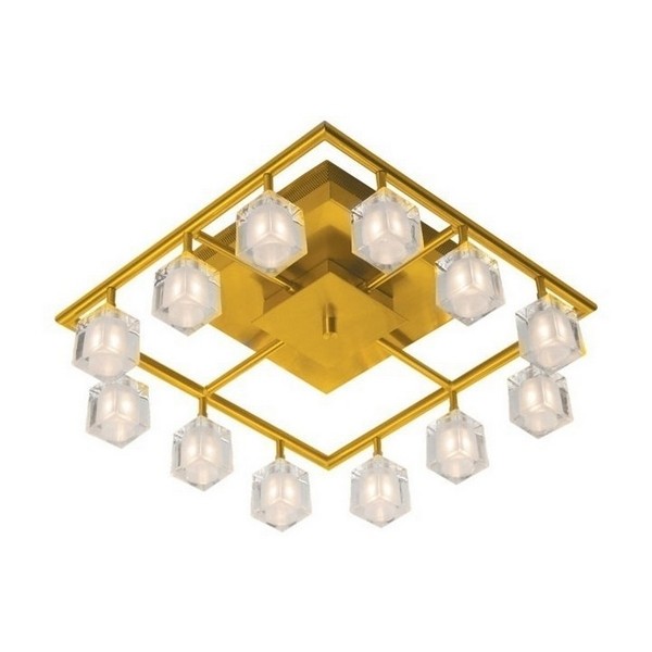 Потолочная люстра P-800 P-800/12 satin gold Потолочная люстра P-800 P-800/12 satin gold