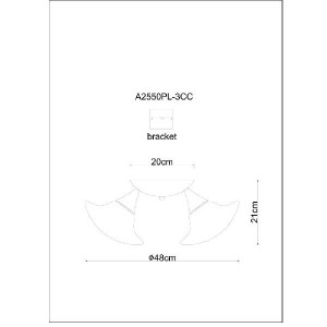 Потолочная люстра Aqua A2550PL-3CC