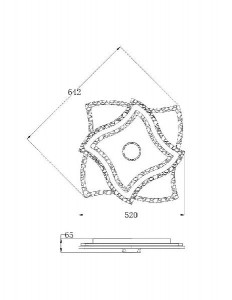 Потолочная люстра Multy-space A1436PL-1WH