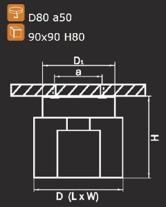 Точечный светильник CUBO 160204