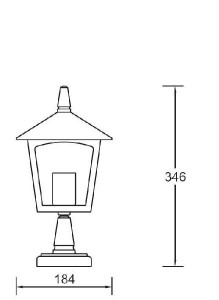 Наземный фонарь 15904S Gb