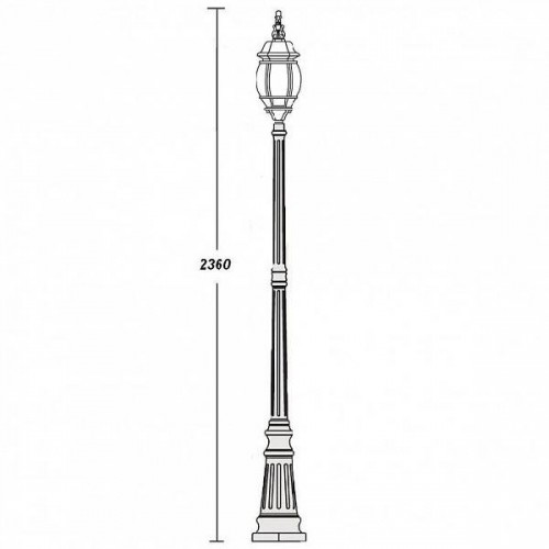 Наземный фонарь  83409L Bl