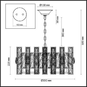 Подвесная люстра Diora 4121/10