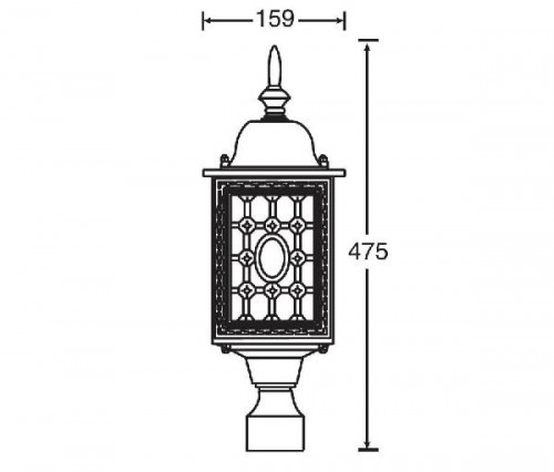 Плафон  64803S Bl