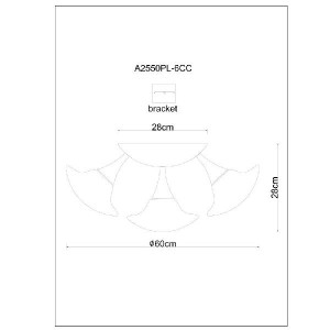 Потолочная люстра Aqua A2550PL-6CC