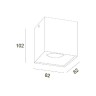Точечный светильник  DK2033-WH
