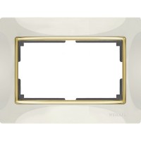 Рамка Слоновая Кость,Золото WL03-Frame-01-DBL-ivory-GD