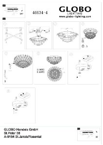 Потолочная люстра Toulouse 46634-4