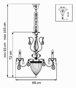 Подвесная люстра SCHON 790111