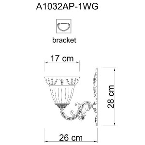 Бра Delizia A1032AP-1WG