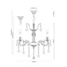 Подвесная люстра Barletta BARLETTA 122.6 cream white