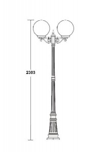 Наземный фонарь 88209L А Bl