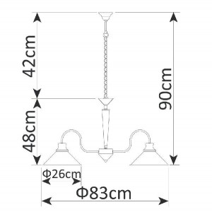 Подвесная люстра Bevel A9330LM-5BR