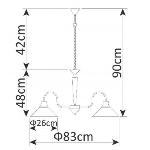 Подвесная люстра Bevel A9330LM-5BR