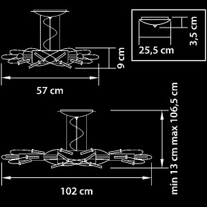 Подвесная люстра Ovale 784344