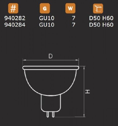 Лампочка светодиодная LED 940284