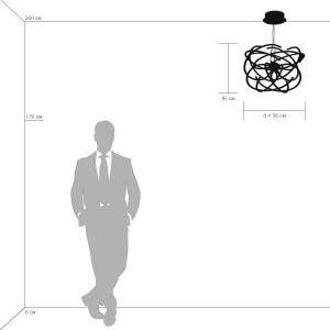 Подвесная люстра Ciclone 748122