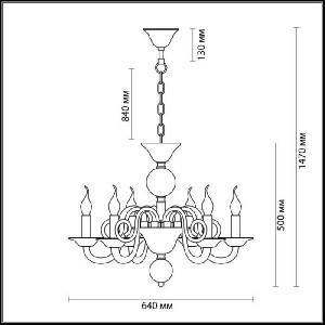 Подвесная люстра Aria 3931/6