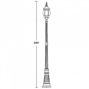 Наземный фонарь 83409L W