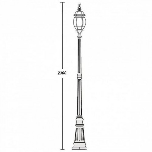 Наземный фонарь  83409L W