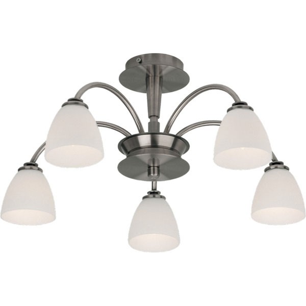 Потолочная люстра P-805 P-805/5 satin chrome Потолочная люстра P-805 P-805/5 satin chrome