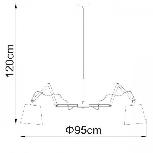 Подвесная люстра Pinocchio A5700LM-8WH