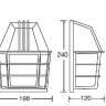 Настенный фонарь уличный  91434 Bl
