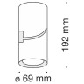 Спот Tube C019CW-01B