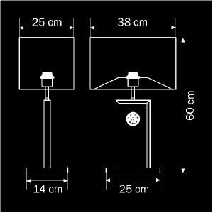 Интерьерная настольная лампа FARAONE 870937